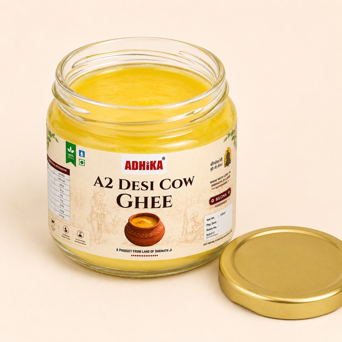 Bilona A2 Ghee – 500 ml
