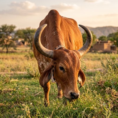 Freely Grazed Gir Cows — step 1 of the Adhika bilona ghee process