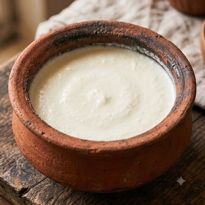 Curd Setting (Dahi) — step 3 of the Adhika bilona ghee process